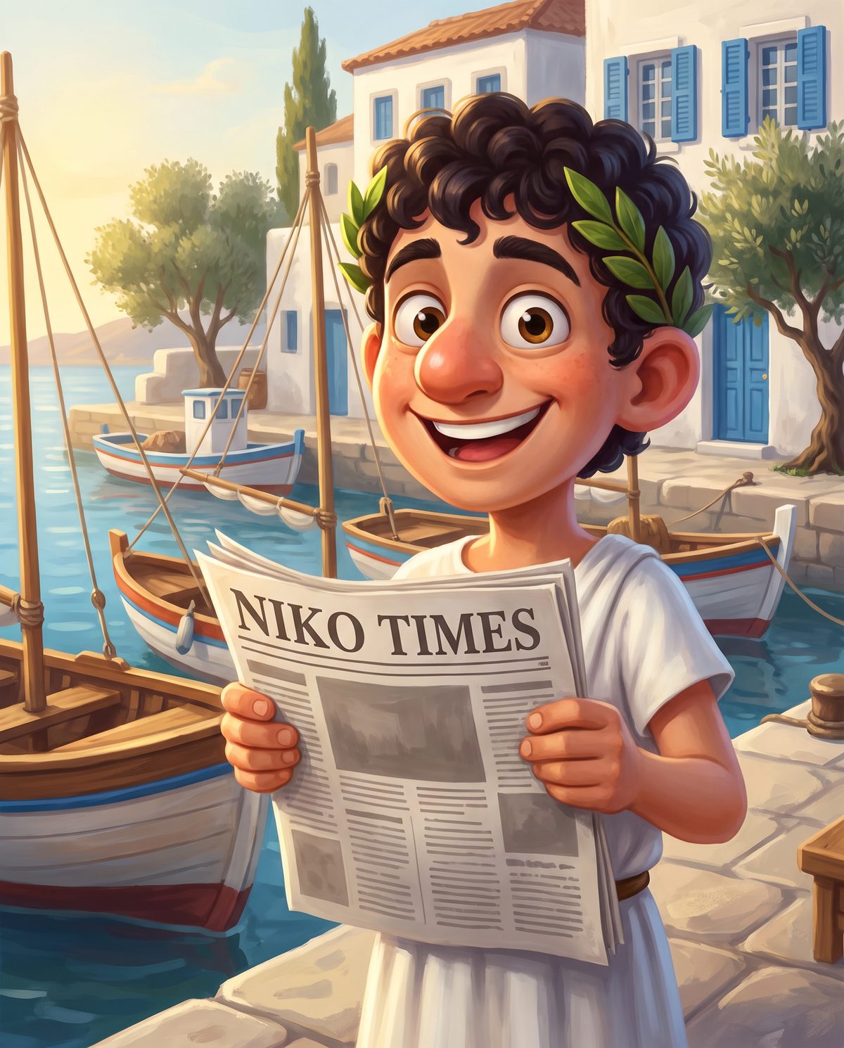 Niko holding up today's edition