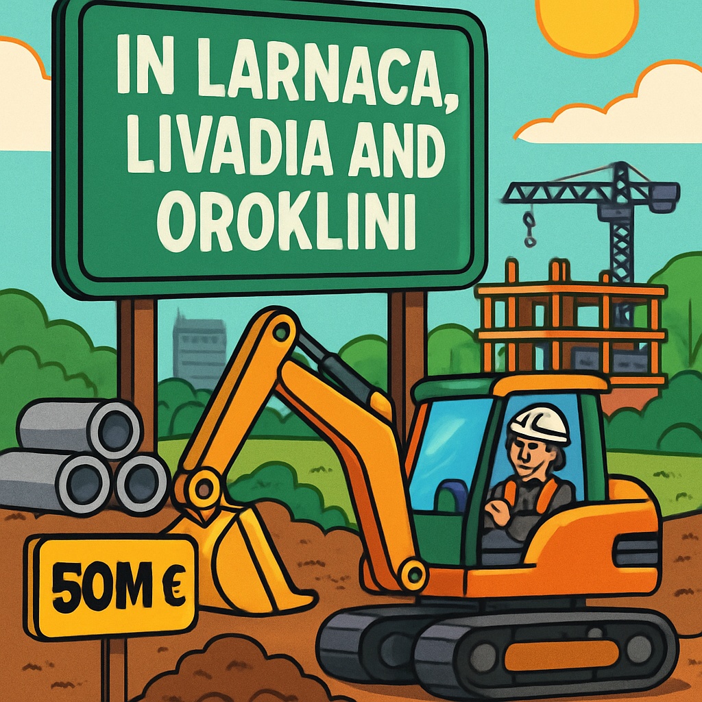 In Larnaca and its districts, Livadia and Oroklini, the implementation of six projects worth about 50 million euros is planned to begin within the year