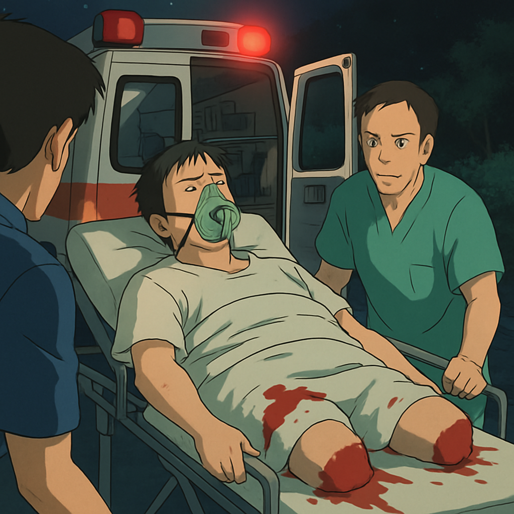 As a result of a nighttime accident in Cyprus, a 30-year-old man had both his legs amputated, and his condition is assessed as critical