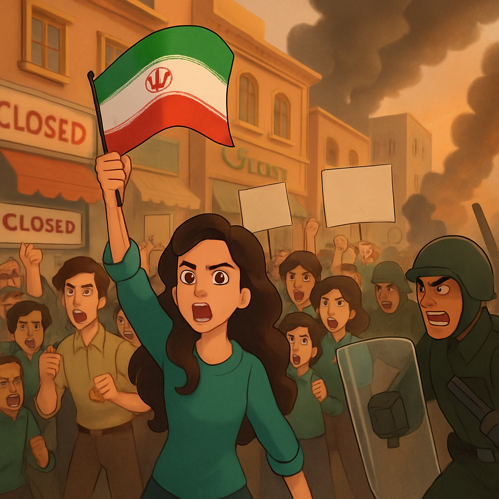 Protests in Iran erupted due to persistent hyperinflation, leading to shop closures and clashes with security forces