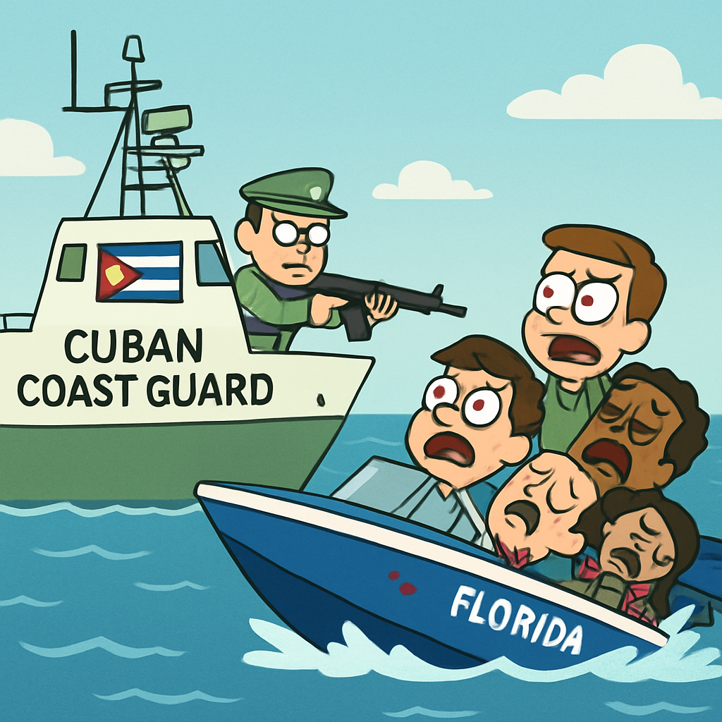 Cuban coast guard have killed four people on a Florida-registered speedboat on Wednesday