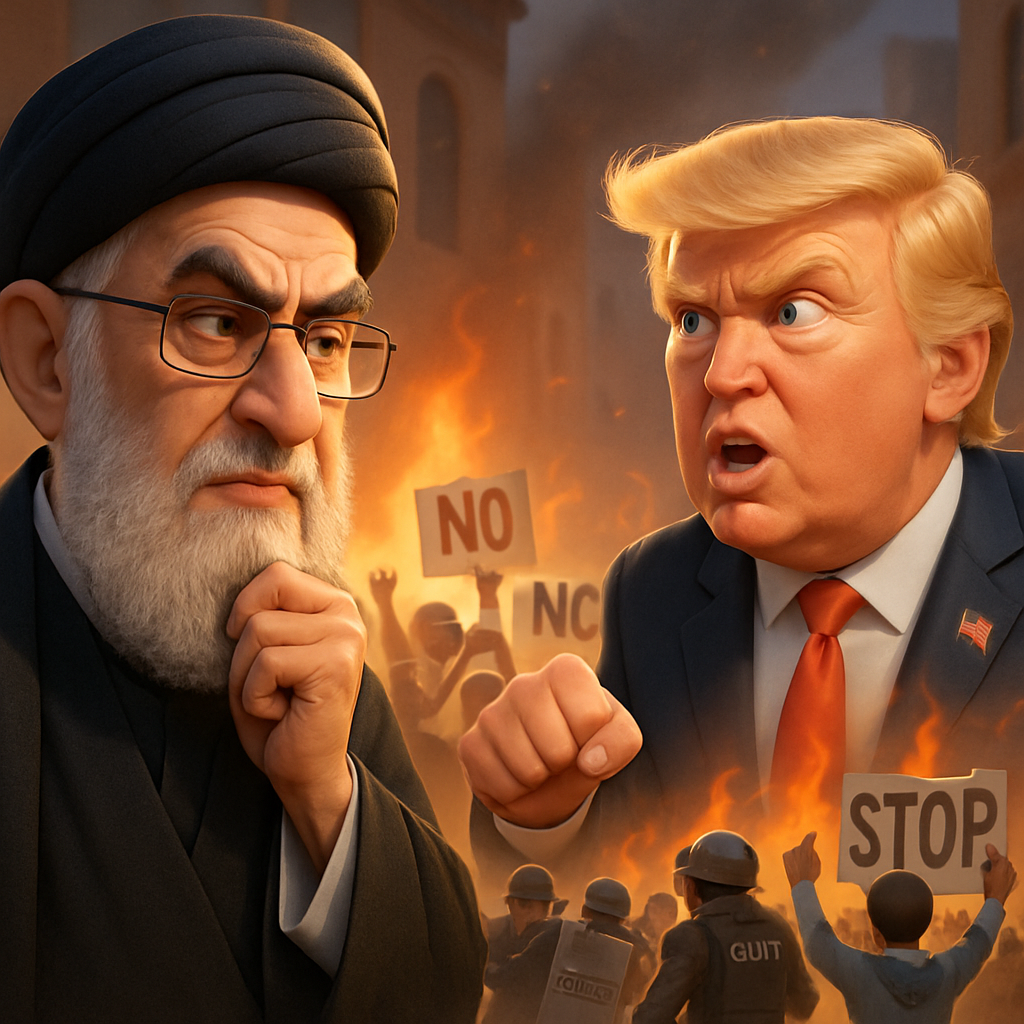 The Tehran regime leader's comments come one day after US President Trump said that if Tehran “violently kills peaceful protesters,” Washington “will come to their rescue