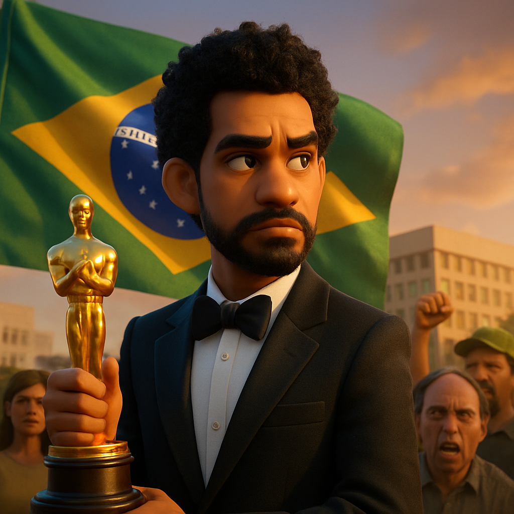 The Brazilian star of “The Secret Agent” is a major Oscar contender, though some at home turned against him for criticizing the right-wing government