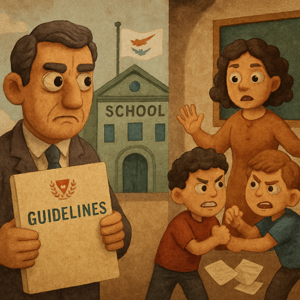 The Ministry of Education sent guidelines to all schools in Cyprus for preventing and responding to violence in schools
