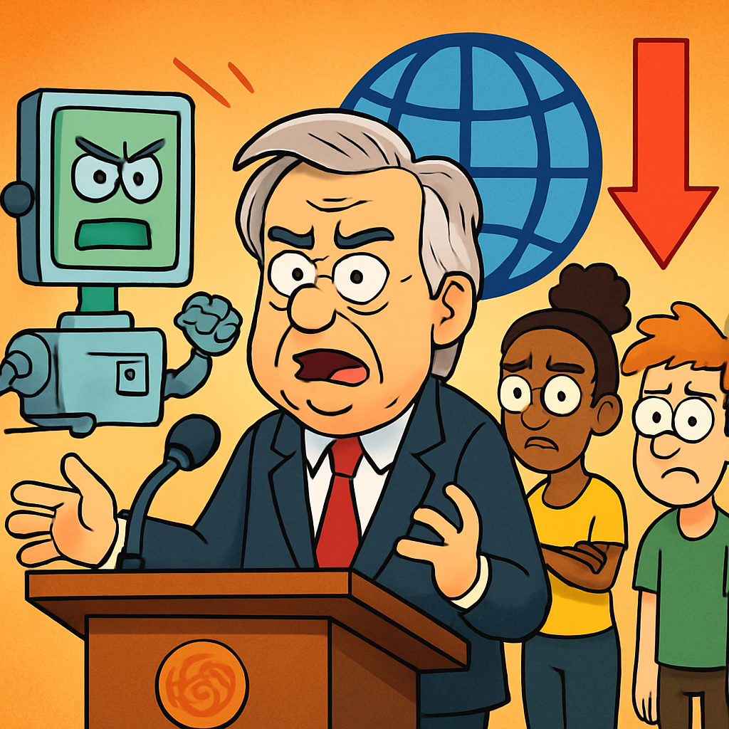 Guterres also used his wide-ranging remarks to urge action against the abuse of artificial intelligence and to call for efforts to fight inequality