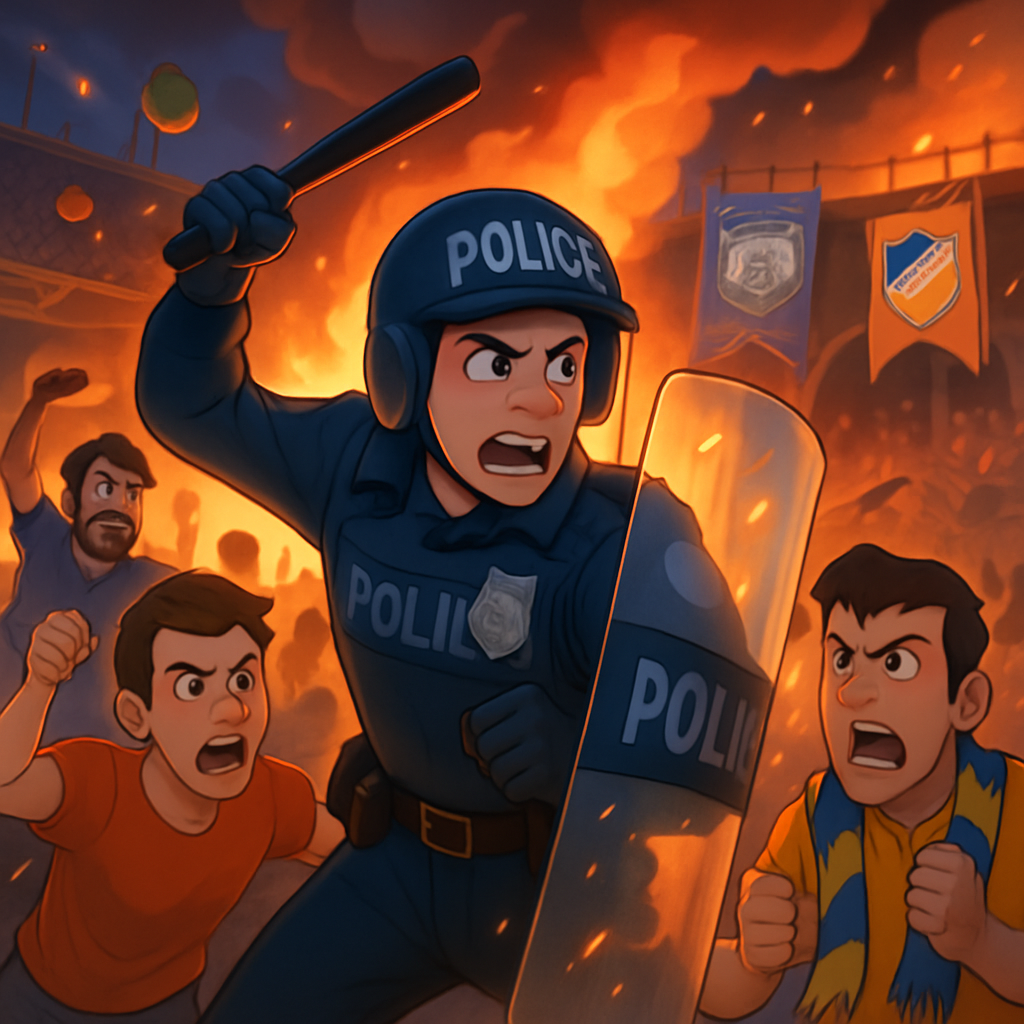 Riots at the Apollon-APOEL match