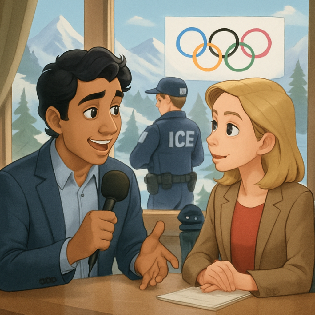 Our sports correspondent Tariq Panja talks with Katrin Bennhold about the security at the Olympics in Italy, including the presence of Immigration and Customs Enforcement agents, who the U
