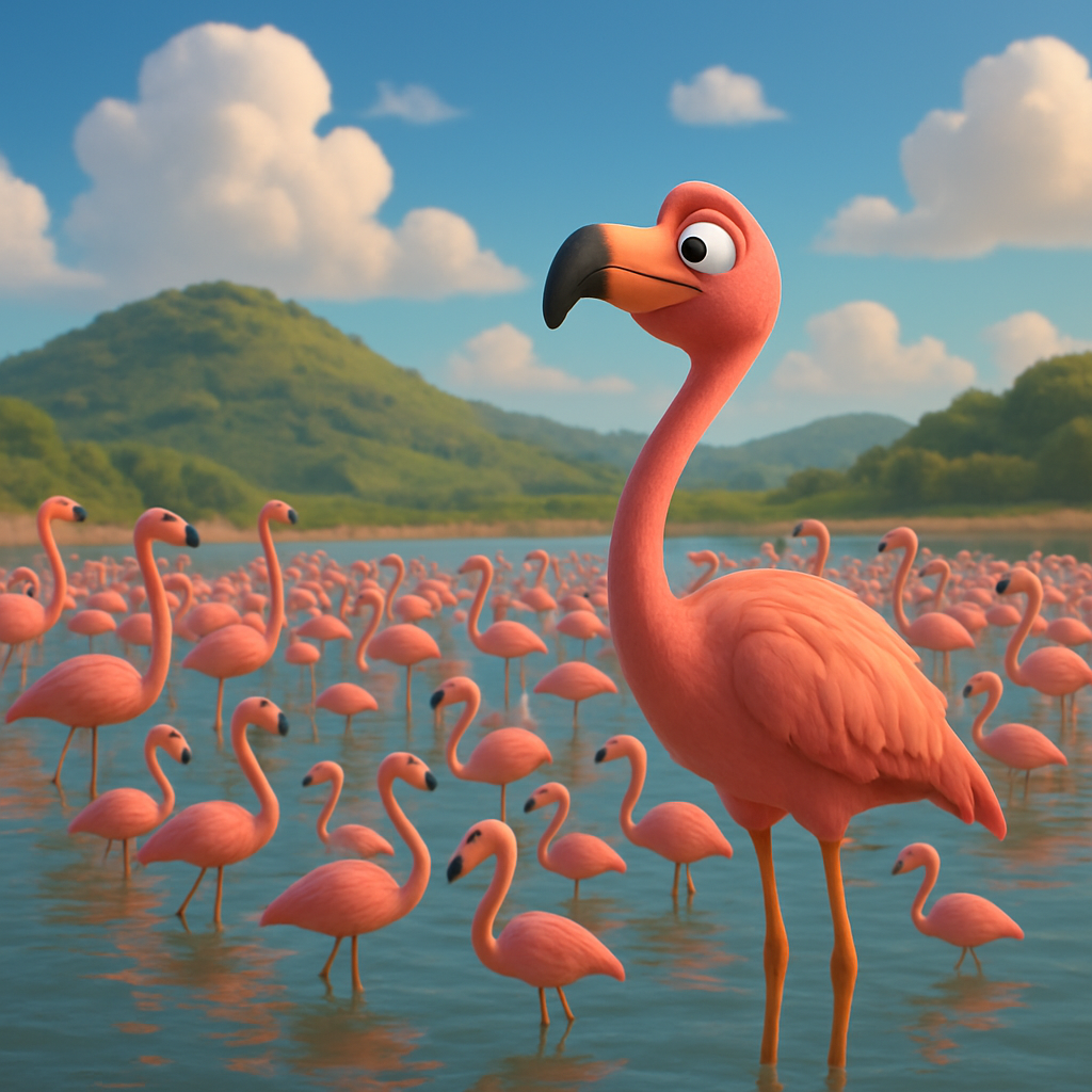 Large flocks of flamingos have appeared at Lake Paralimni, despite a long-standing decline in their population in Cyprus