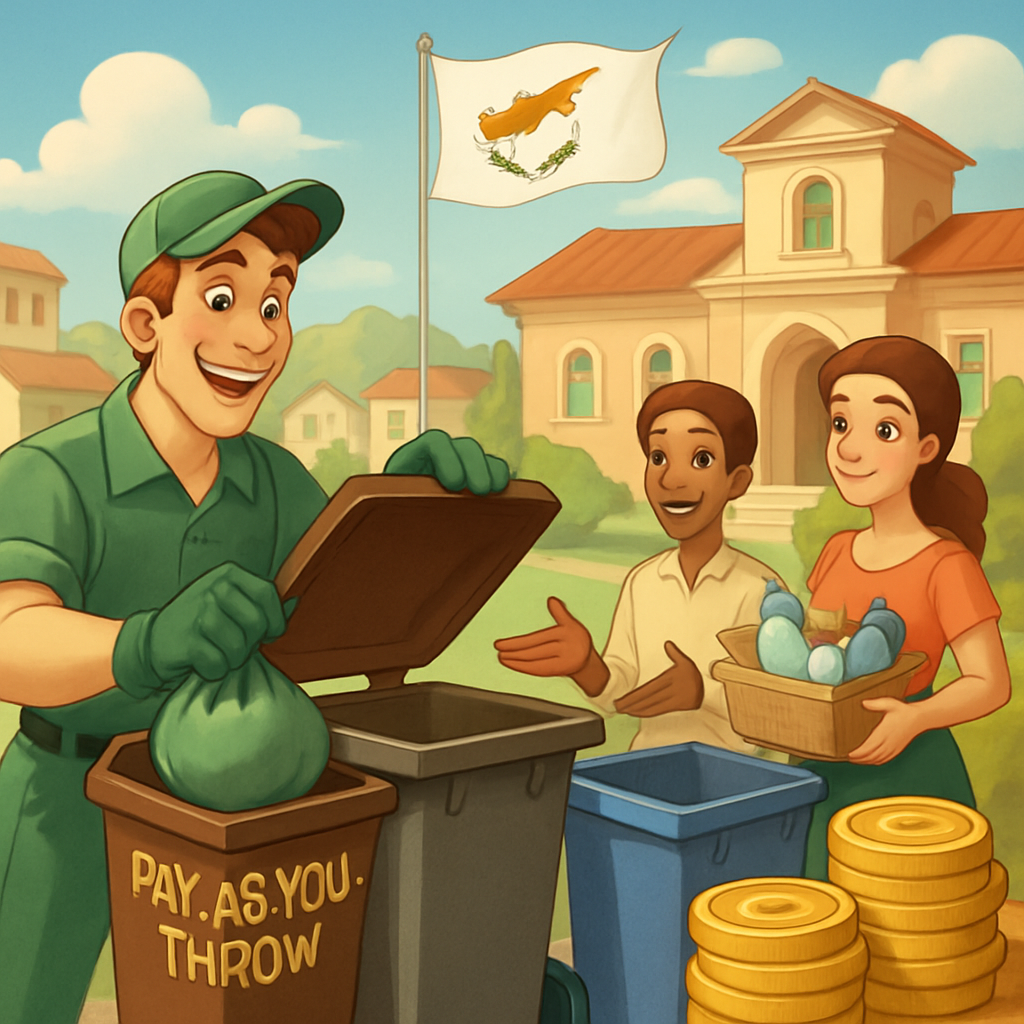 In Cyprus, 636,899 euros will be allocated to municipalities and communities that have implemented separate waste collection and the Pay-As-You-Throw system, serving as a model for the rest of Cyprus