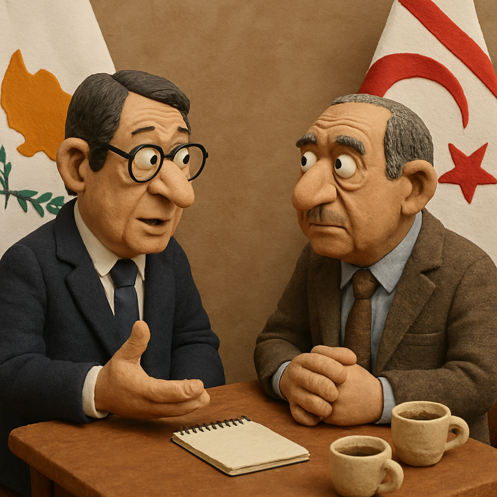 The President of Cyprus met today with the leader of the Turkish Cypriots with a single message: he wants an honest conversation about resuming negotiations for the reunification of Cyprus and is ready to start them as early as next week