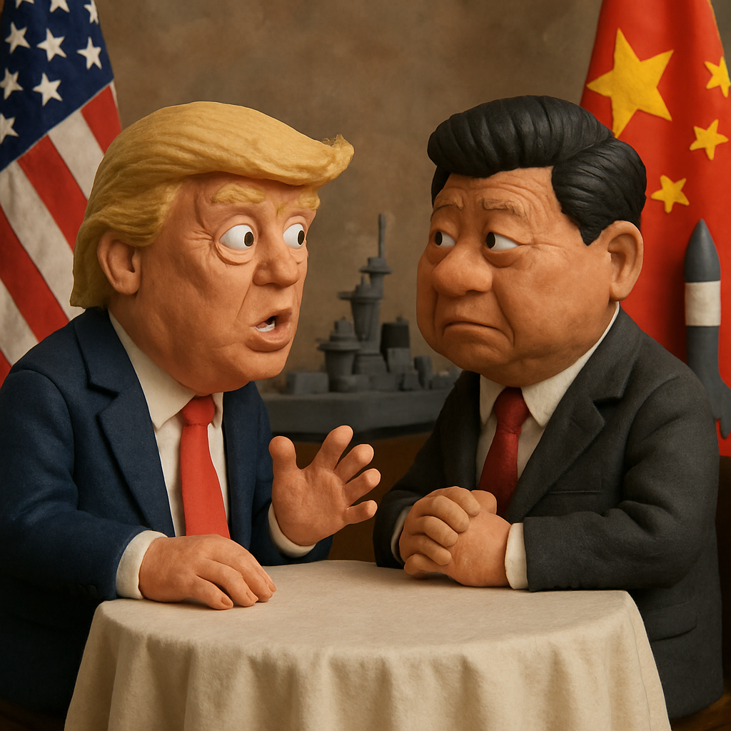 President Trump said his planned meeting with President Xi Jinping would be a grand display, but tensions over trade and defense could dampen the mood