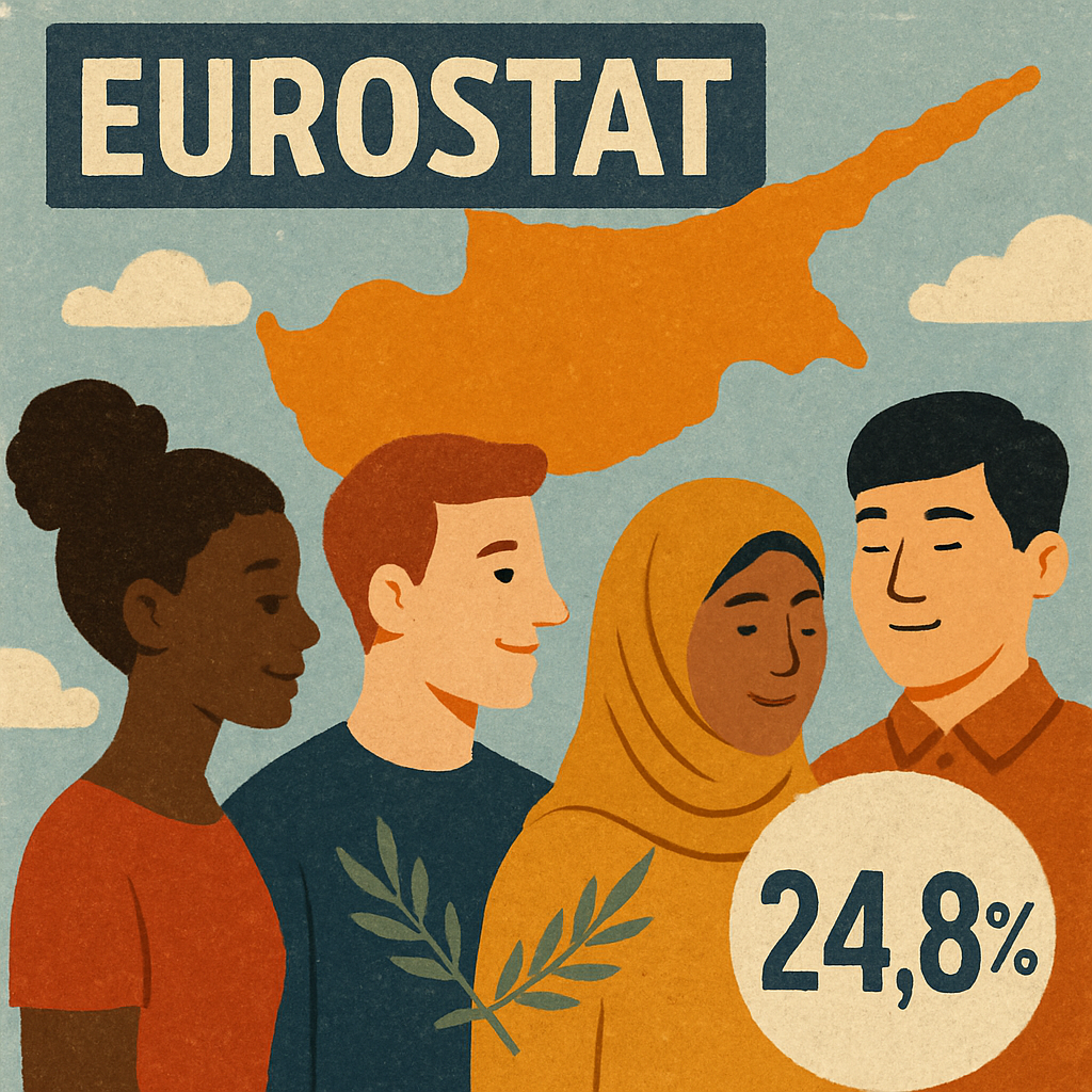 Eurostat: Foreigners in Cyprus make up 24.