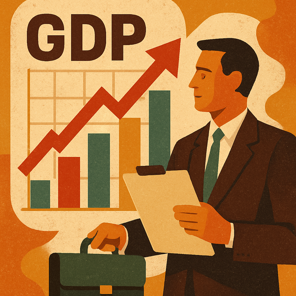 Gross domestic product grew at a 4