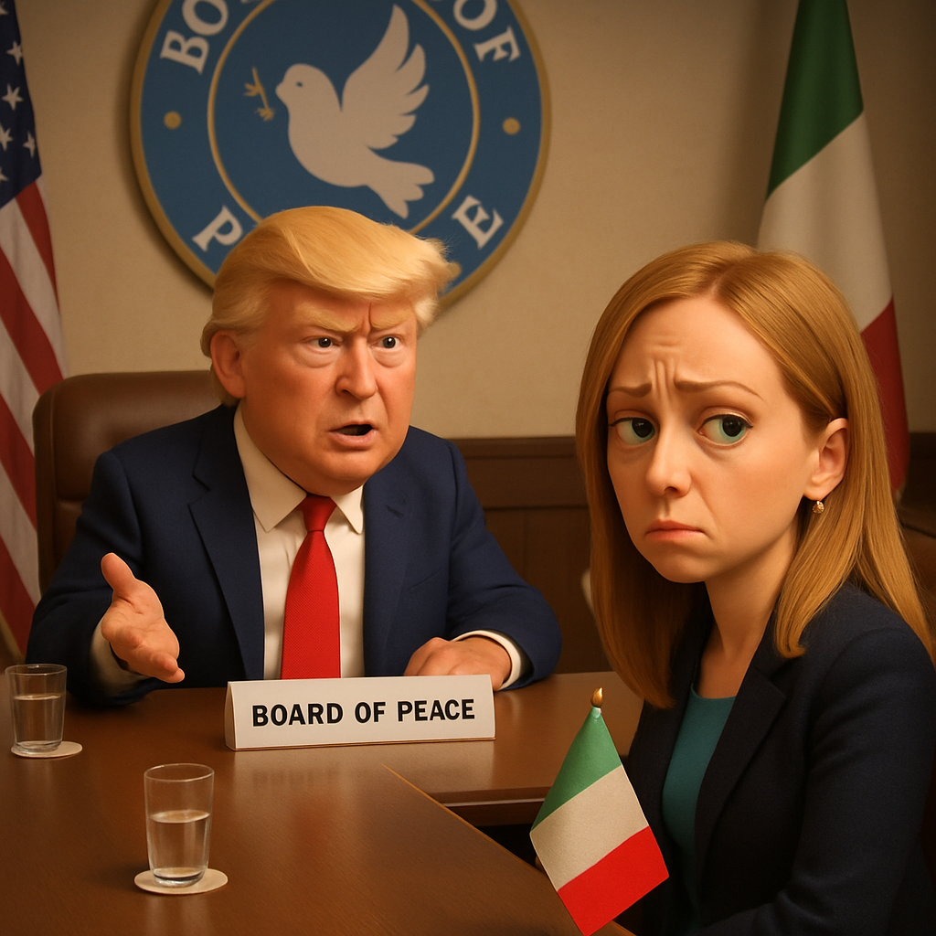 Italy will attend Donald Trump's new Board of Peace only as an observer due to constitutional limitations, as Premier Giorgia Meloni faces harsh criticism at home.