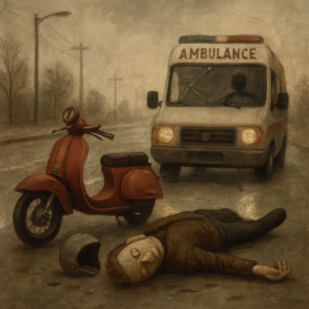 A moped driver died today from injuries sustained in a traffic accident in Avgorou in January