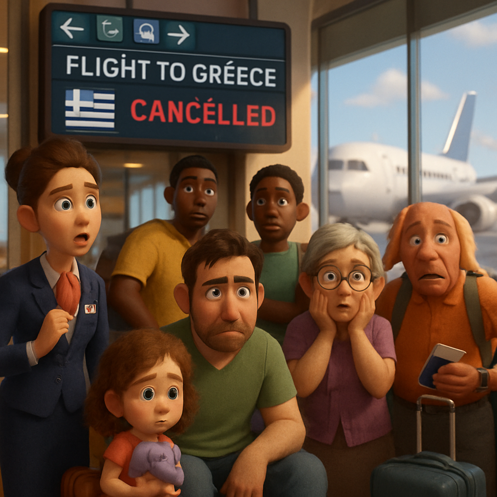 The aviation collapse in Greece has currently affected around 500 passengers in Larnaca