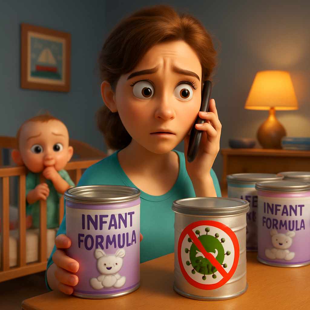 The company Nestlé has recalled several types of baby milk formula in Cyprus due to possible toxin content