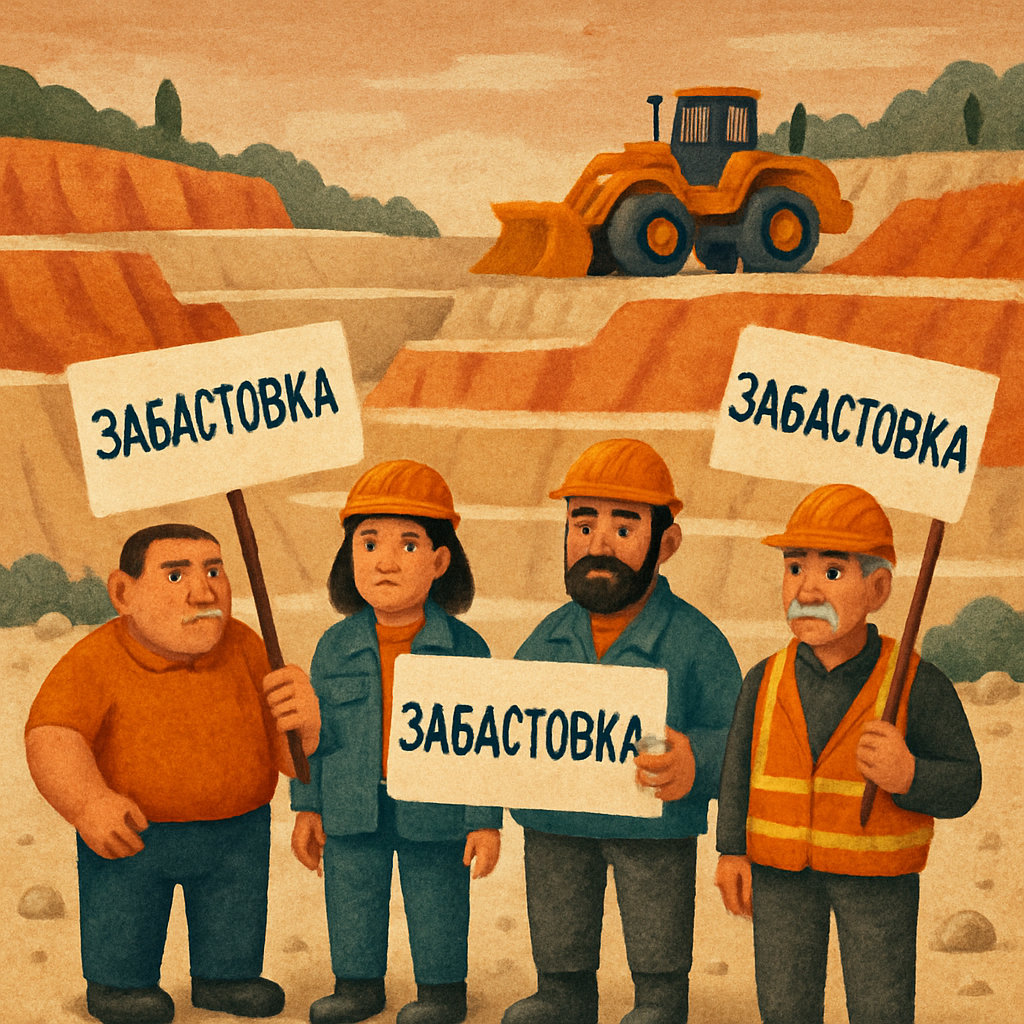 На Кипре началась забастовка рабочих трех карьеров в Ксилофагу, которые добиваются расширения зоны разработки карьеров с 2018 года