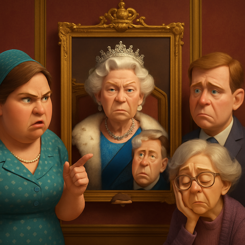 “Her children have let her down,” said one woman, referring to Queen Elizabeth II
