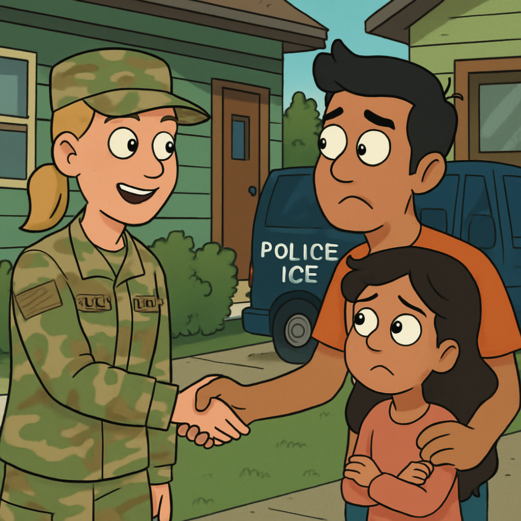 Amid an ICE crackdown in her area, an Oregon National Guard recruiter offers U
