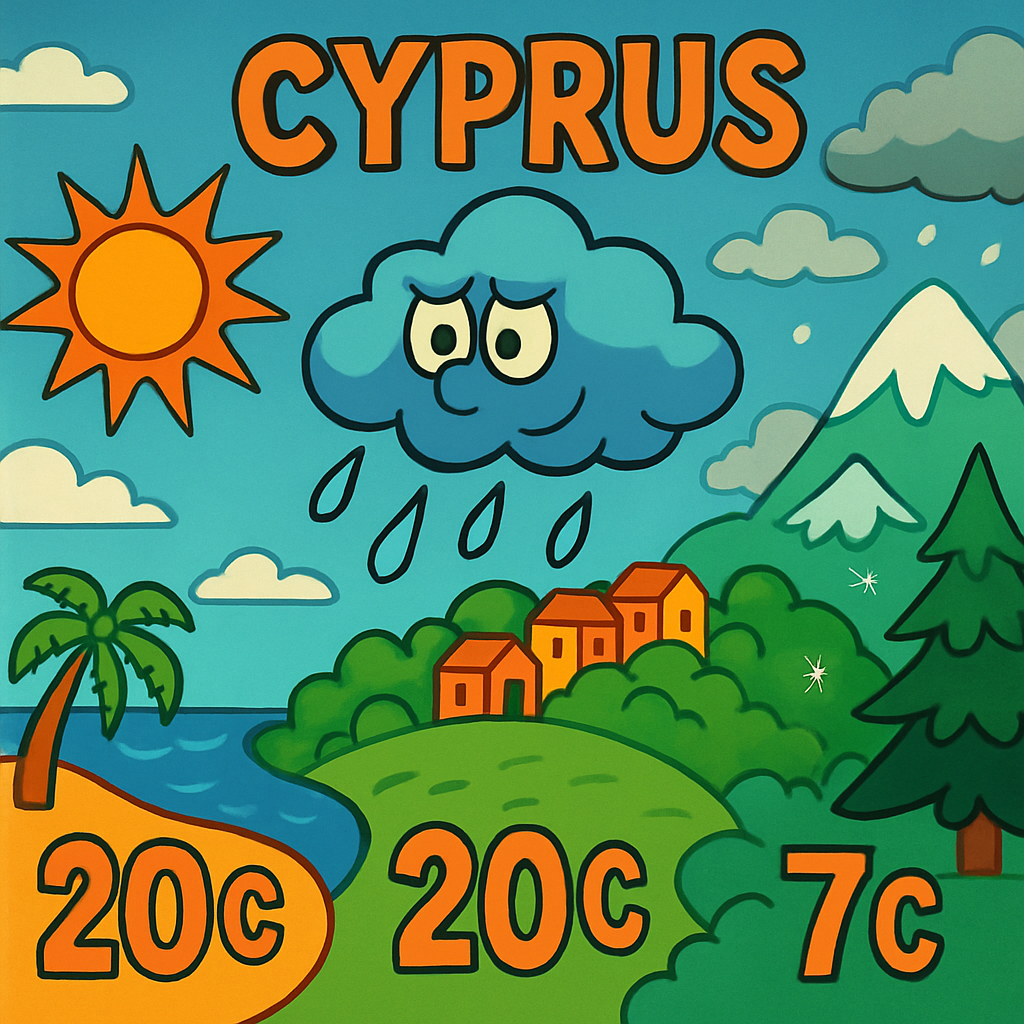 Wednesday morning in Cyprus will be mostly clear, but later there will be brief showers