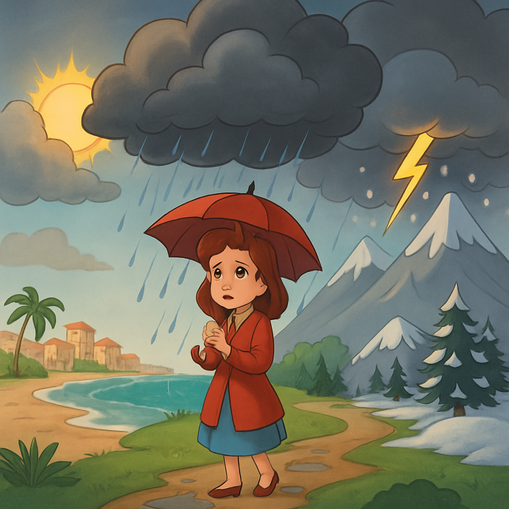 On Tuesday, Cyprus will experience variable cloudiness with isolated showers and brief thunderstorms