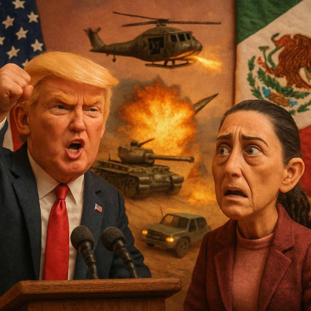 President Donald Trump said US forces will "start now hitting land" in Mexico targeting drug cartels, following months of naval strikes against narcoboats