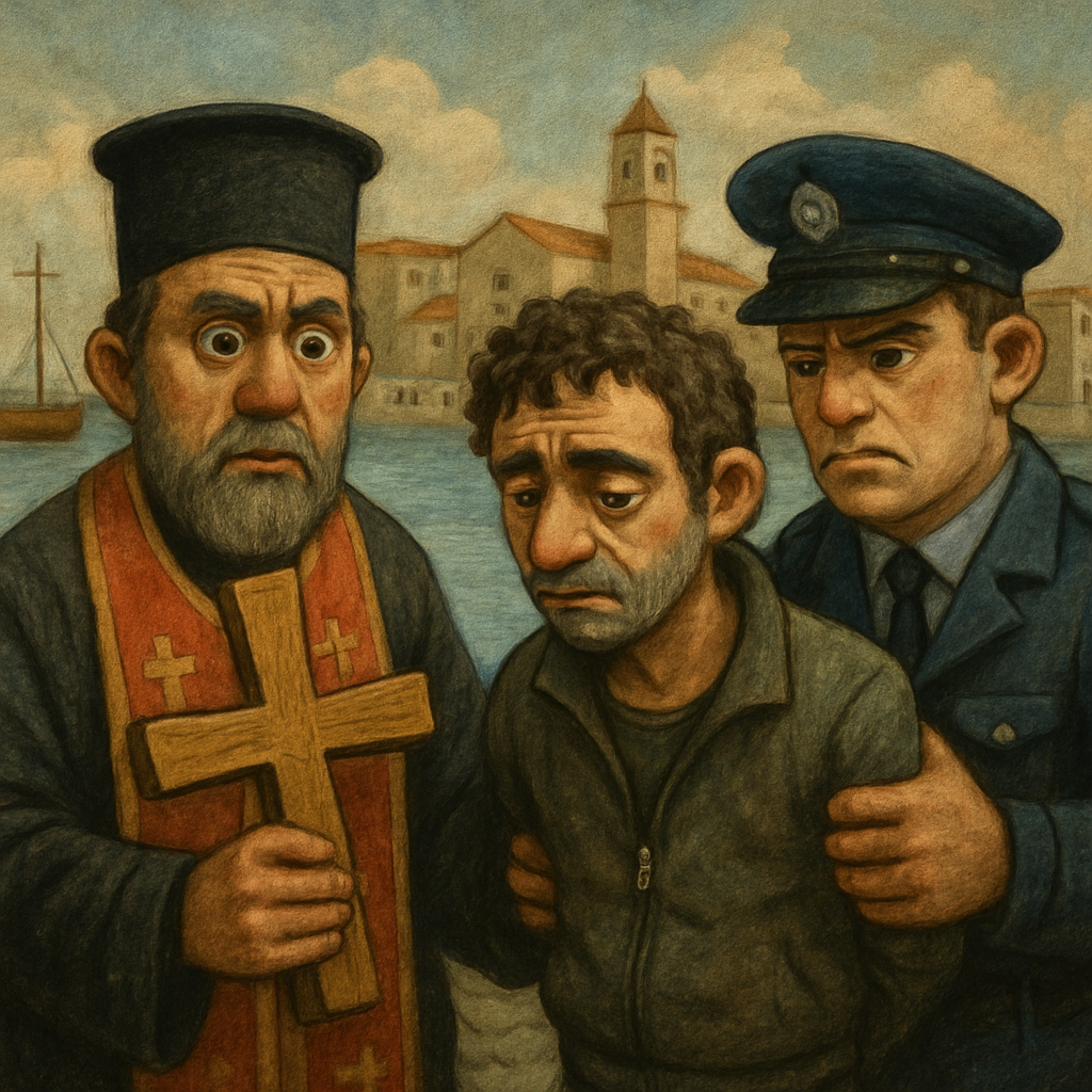 In Limassol, a cross stolen during the water blessing ceremony in the old port was found