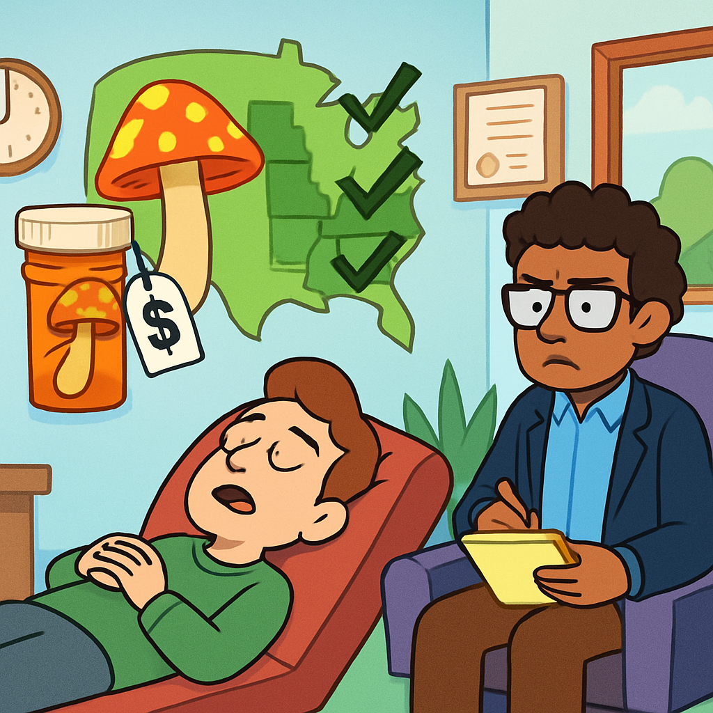 Psilocybin-assisted therapy is legal in three states, but access has so far been limited and expensive
