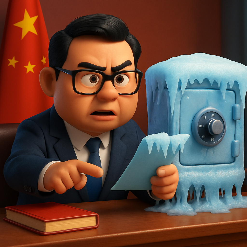 According to the Chinese foreign ministry, the sanctions entail freezing the companies’ assets in China and banning individuals and organisations from accessing them