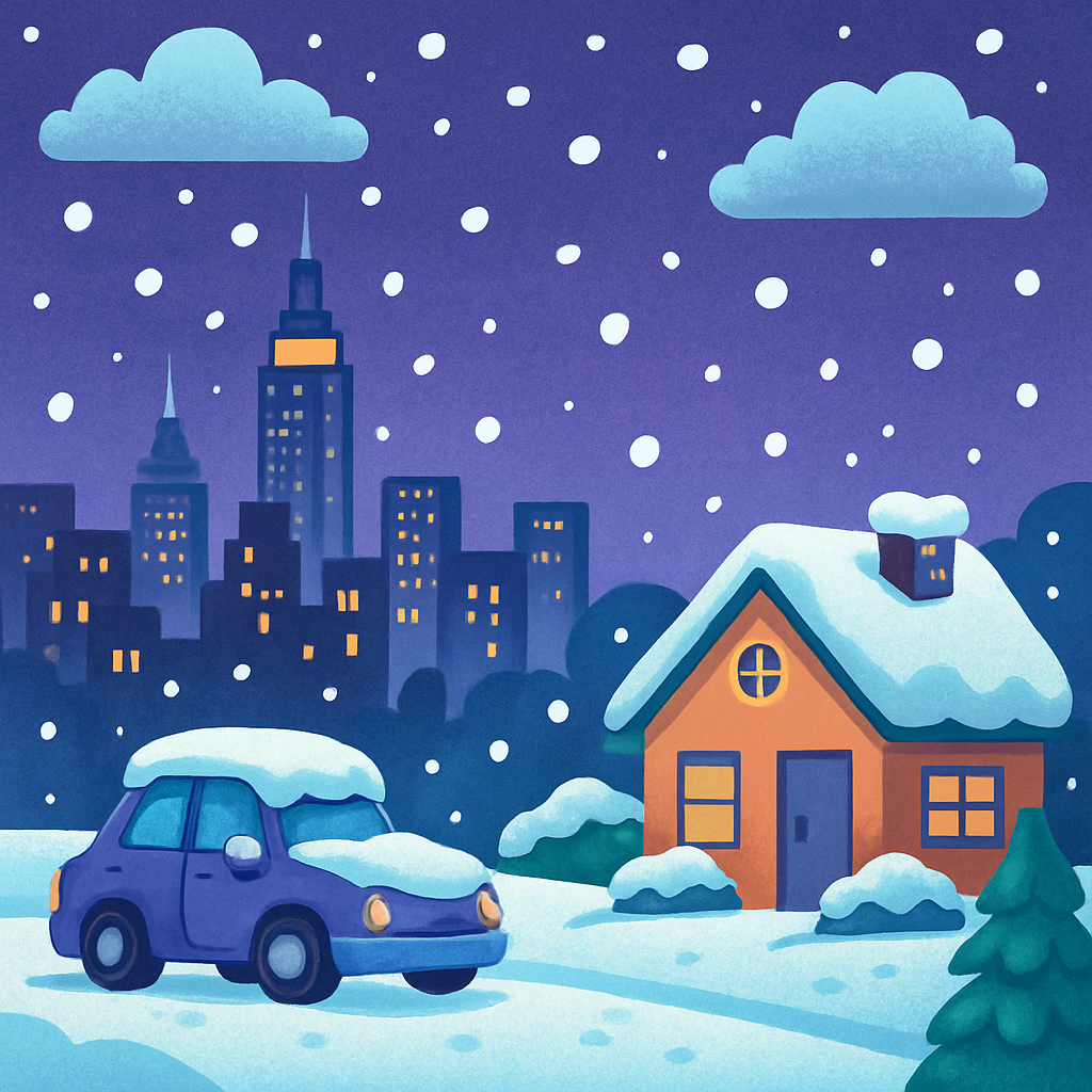 Forecasters said snowfall totals of one to two inches were likely Sunday night, with isolated amounts of up to three inches across New York City, northeastern New Jersey and much of Long Island.