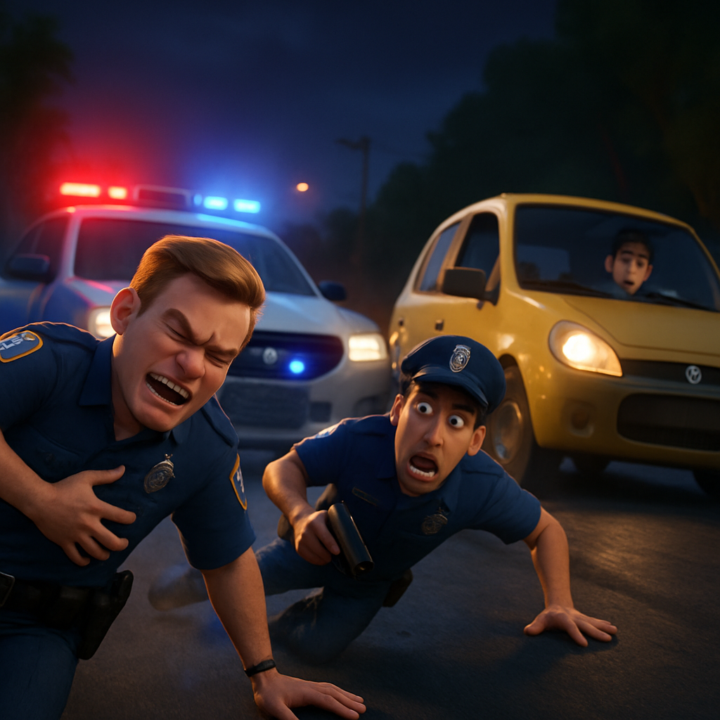 In Cyprus, two police officers were injured during a car chase related to a drug case, resulting in one person being detained while another escaped