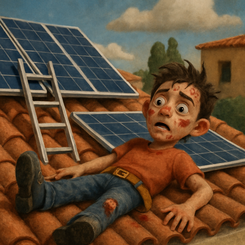 Un hombre de 21 años sufrió heridas graves después de caer de un techo mientras instalaba paneles solares en Paphos.
