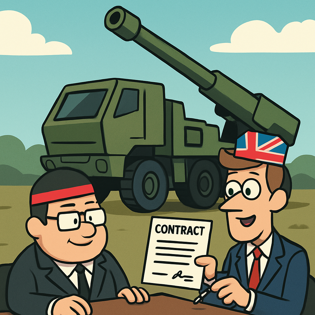 Germany and the United Kingdom are purchasing modern, mobile artillery for around 61 million euros