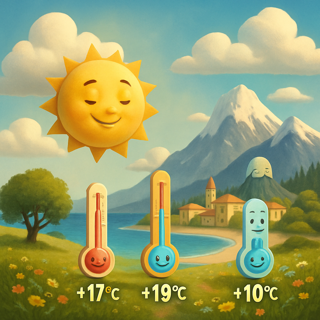 Today in Cyprus it is partly cloudy