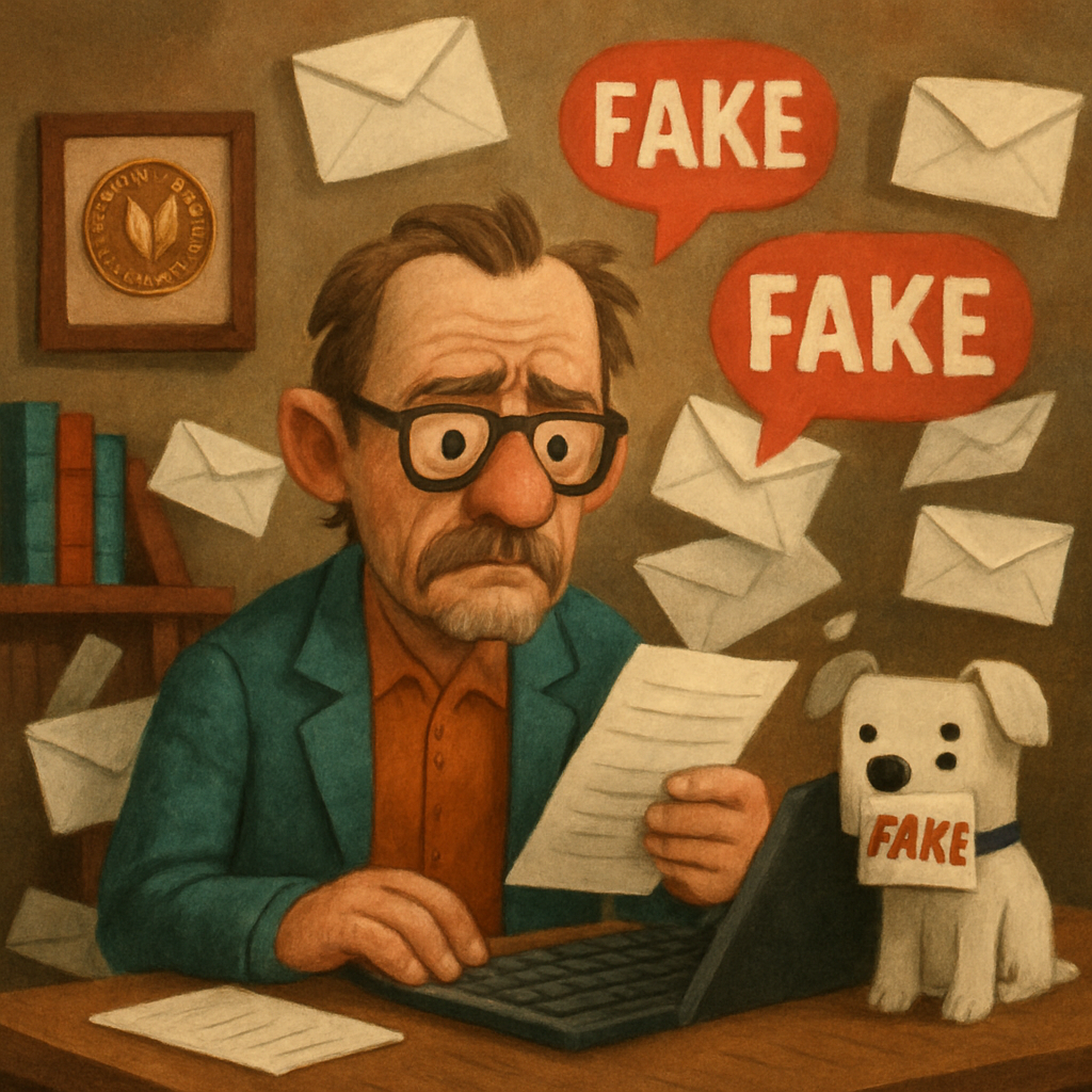 Desde George Saunders hasta la Fundación Nacional del Libro, el mundo literario ha sido asediado por solicitudes falsas