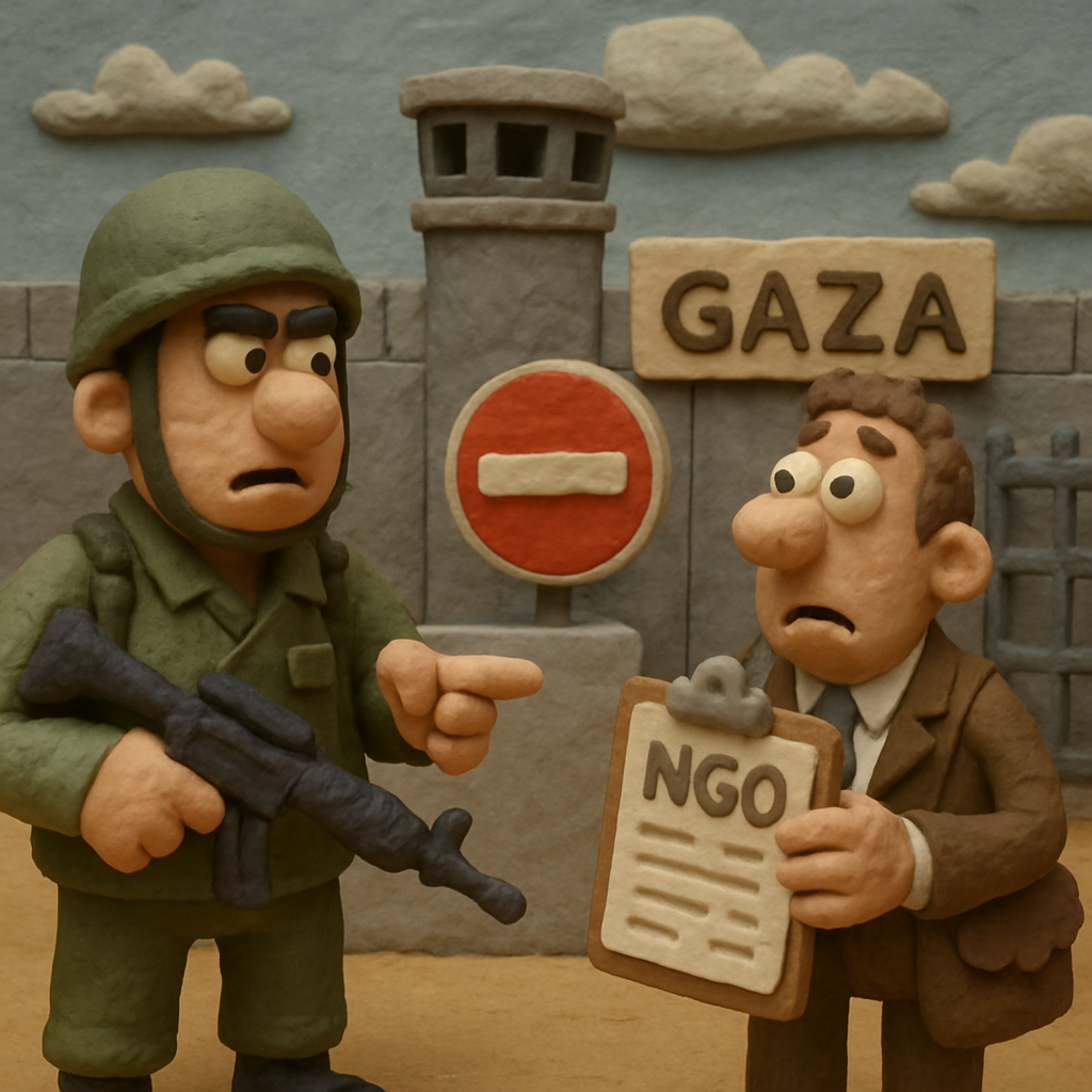 Israel will enforce a ban on 37 international NGOs in the Gaza Strip, citing failure to meet security and transparency standards