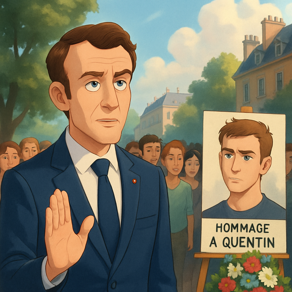 El sábado, Macron hizo un llamado a la calma antes de una manifestación en homenaje a Quentin Deranque, cuyo asesinato ha enviado ondas de choque a través del país