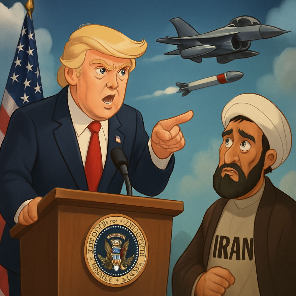 President Trump has called on Iran to reach an immediate accord or else face the threat of a possible U.