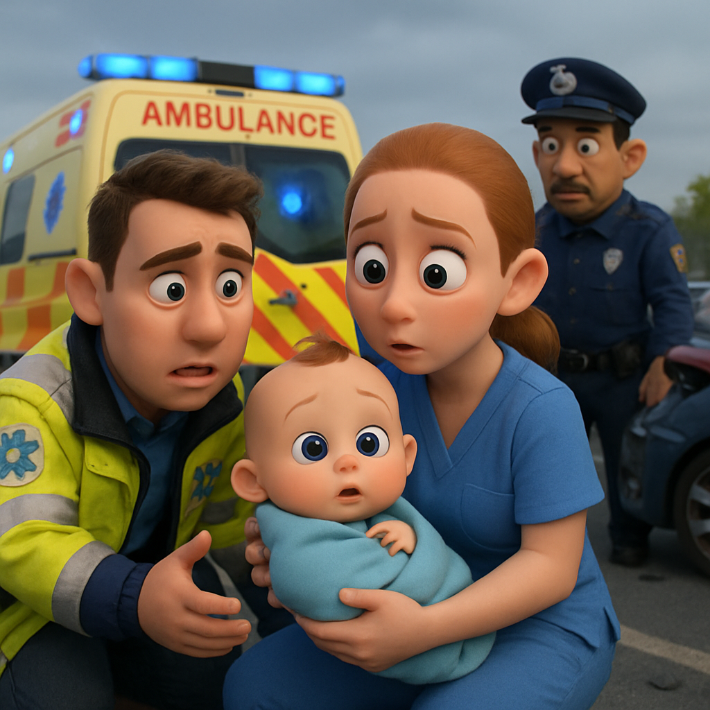 A seven-month-old baby was taken to the hospital as a precaution after a collision between two cars on the Nicosia-Limassol highway