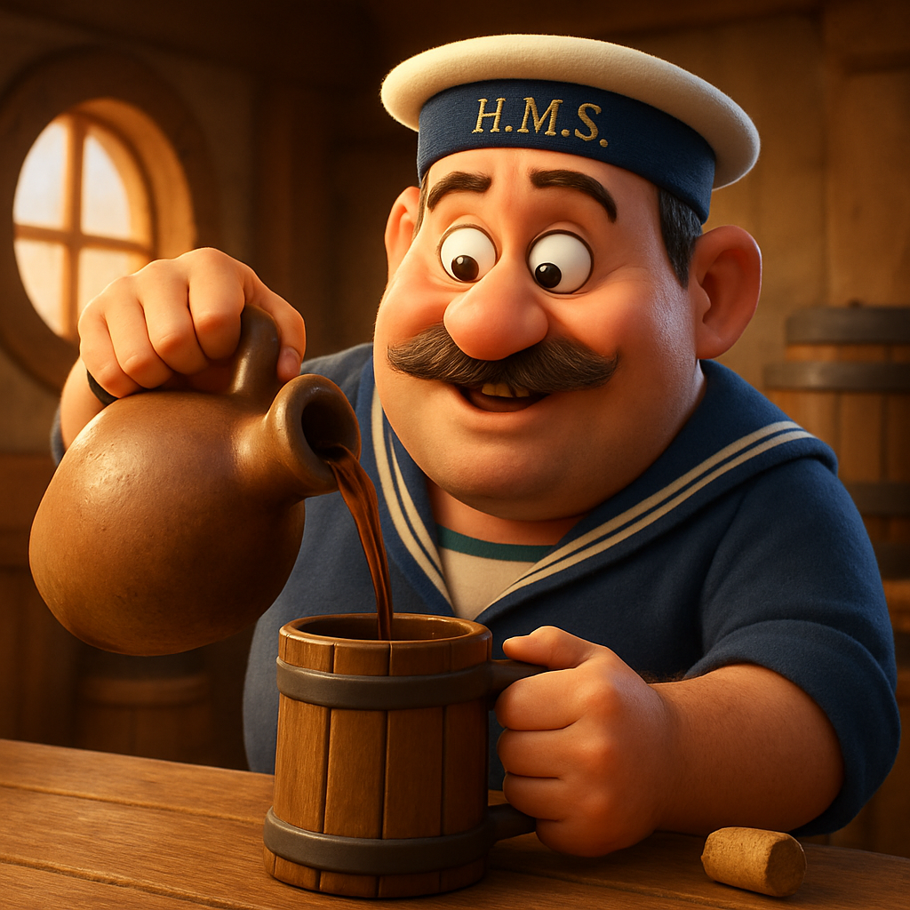 A traditional daily ration, or "tot", of rum was issued to Royal Navy personnel for about three centuries, until the practice ended in July 1970