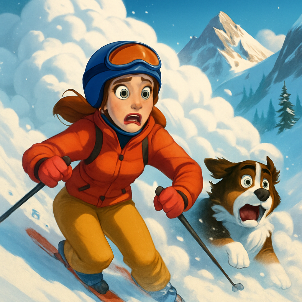Professional skier Ares Masip and her dog Cim were caught in an avalanche while skiing on Pic de l’Hortell in Andorra