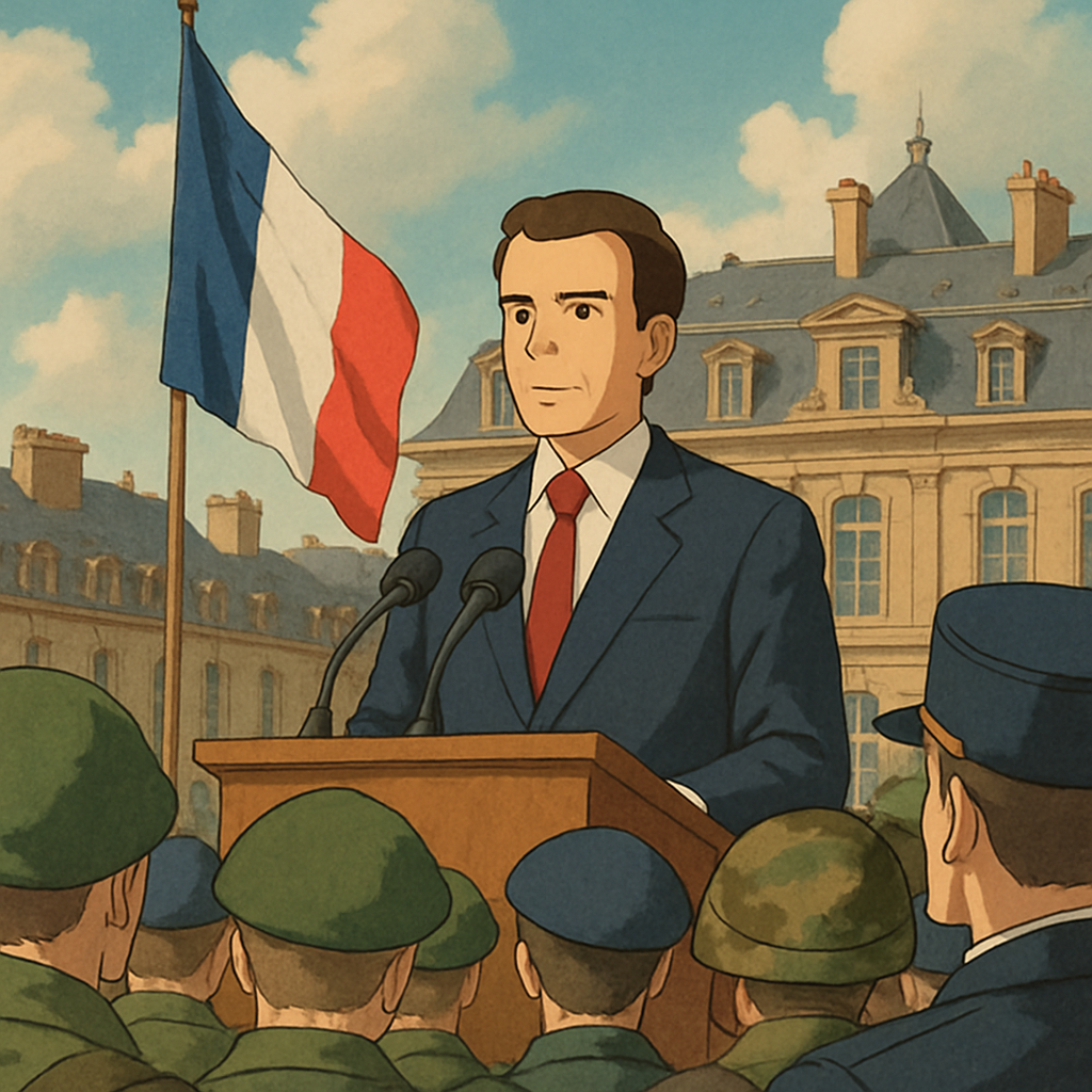 On Thursday, the French president offered his New Year's address to the armed forces