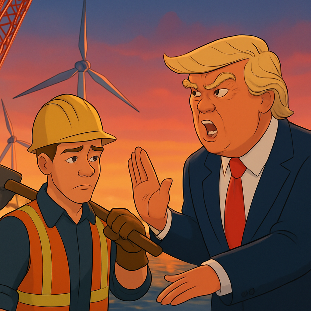 The Trump administration has repeatedly ordered work to stop on offshore wind farms along the East Coast, pushing at least two projects to the brink of collapse