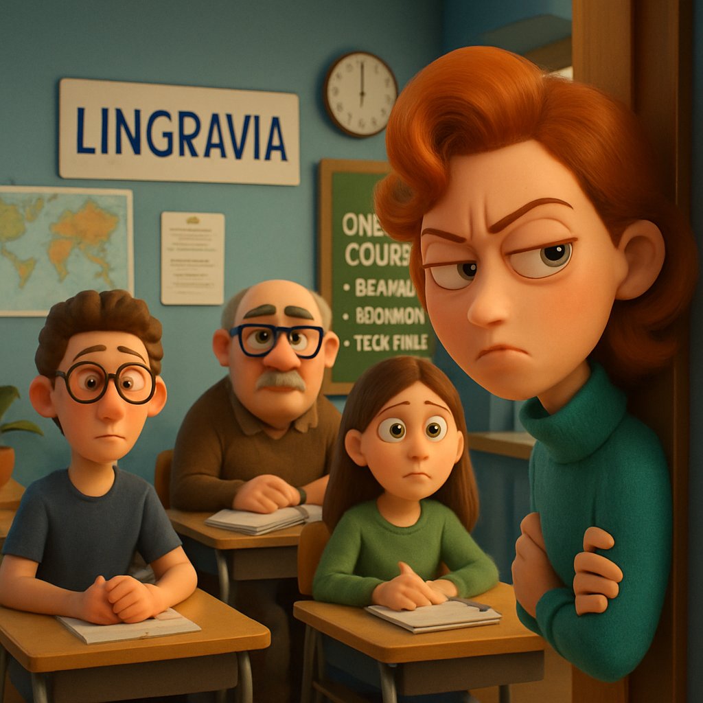 Suspiciously small groups have been noticed in the Lingravia language school