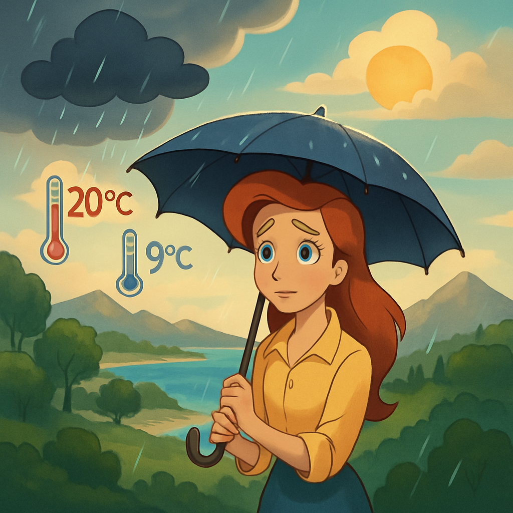 Today in Cyprus, rain is expected in some areas.