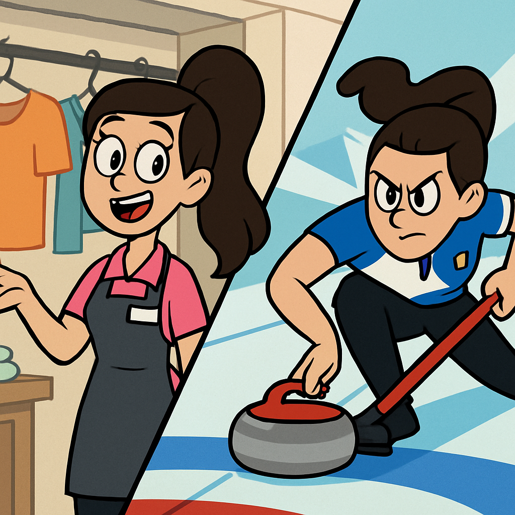 Stefania Constantini worked in a clothes shop until her sports career took off