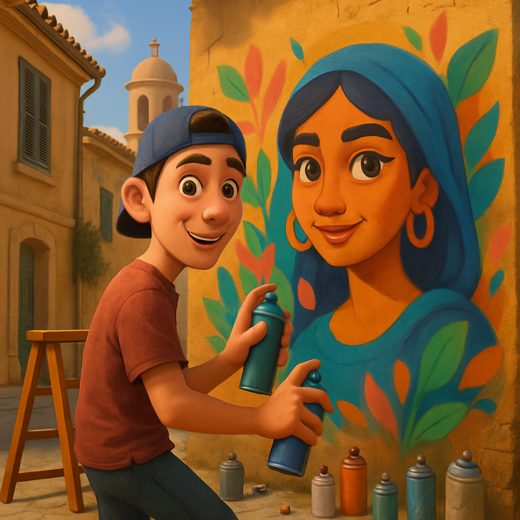In the old part of Nicosia, a new mural by the artist Twenty Three has appeared, aimed at transforming public space and strengthening the identity of the area