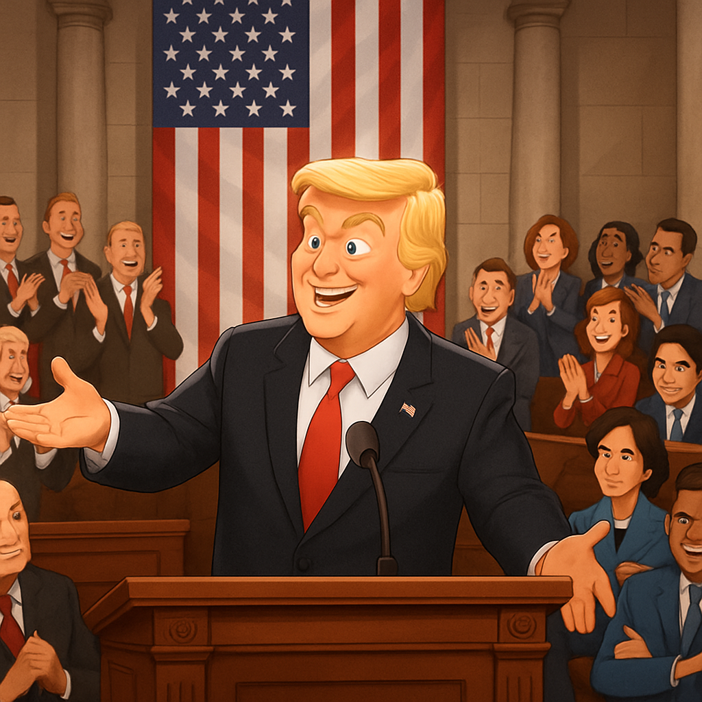 Addressing a joint session of Congress, US President Donald Trump met repeated standing ovations from Republicans, while Democrats remained seated in protest and sometimes heckled