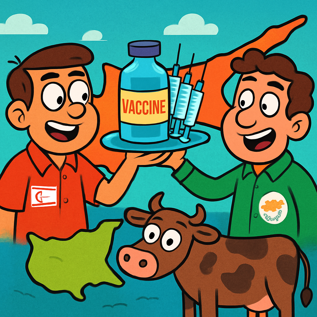 Northern Cyprus will supply the Republic of Cyprus with 20 thousand doses of foot-and-mouth disease vaccine